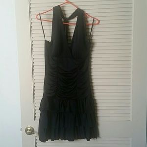 🍄Star Vixen black ruffle salsa dress medium